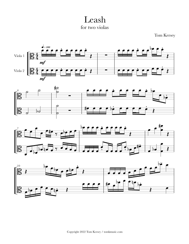 Leash - for two violas