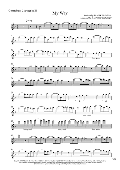 My Way (arr. Zachary Corbett)