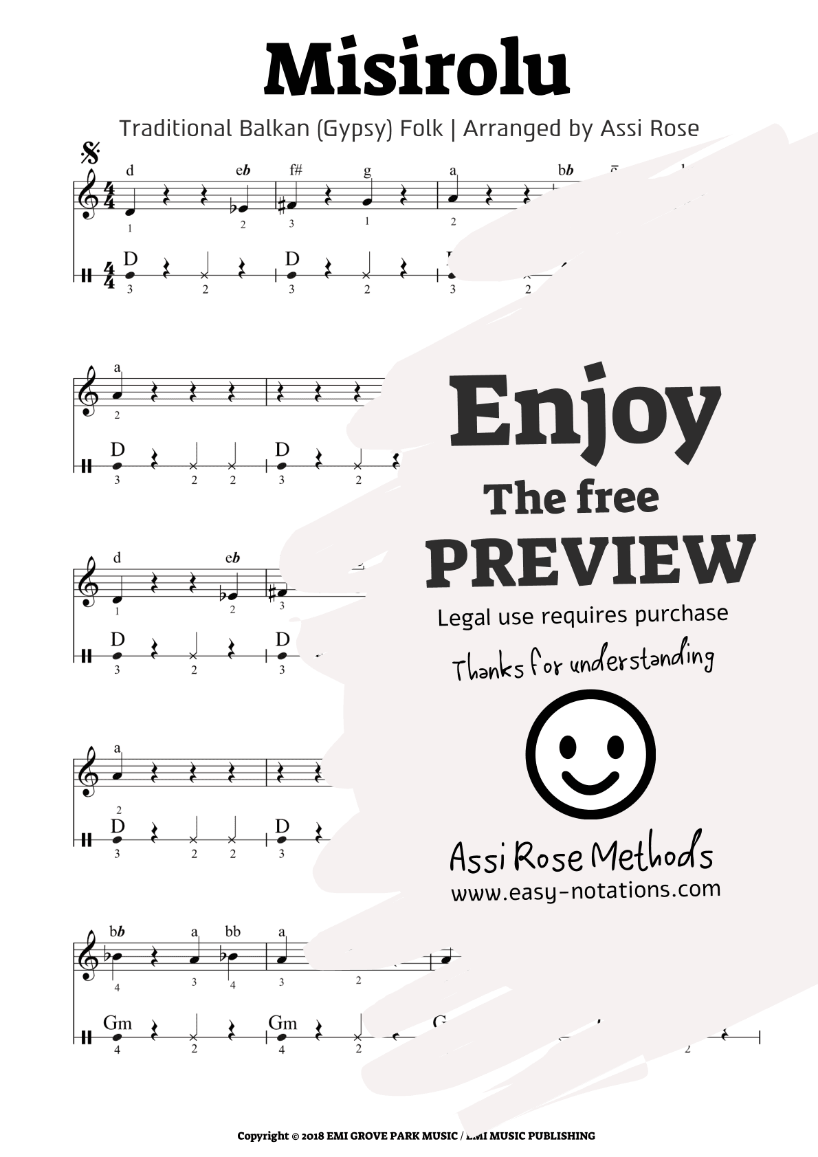 Misirlou (instr & Original Greek Lyr Version) (arr. Assi Rose)