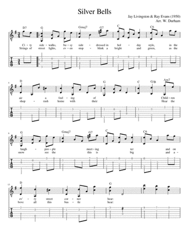 Silver Bells (arr. Big Bill Durham)
