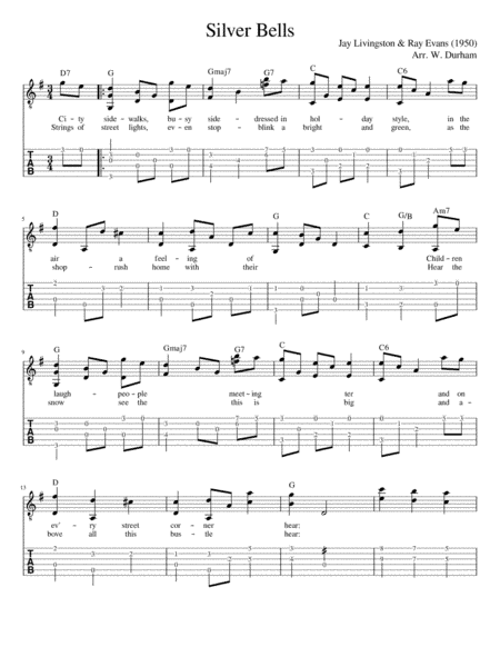 Silver Bells (arr. Big Bill Durham)