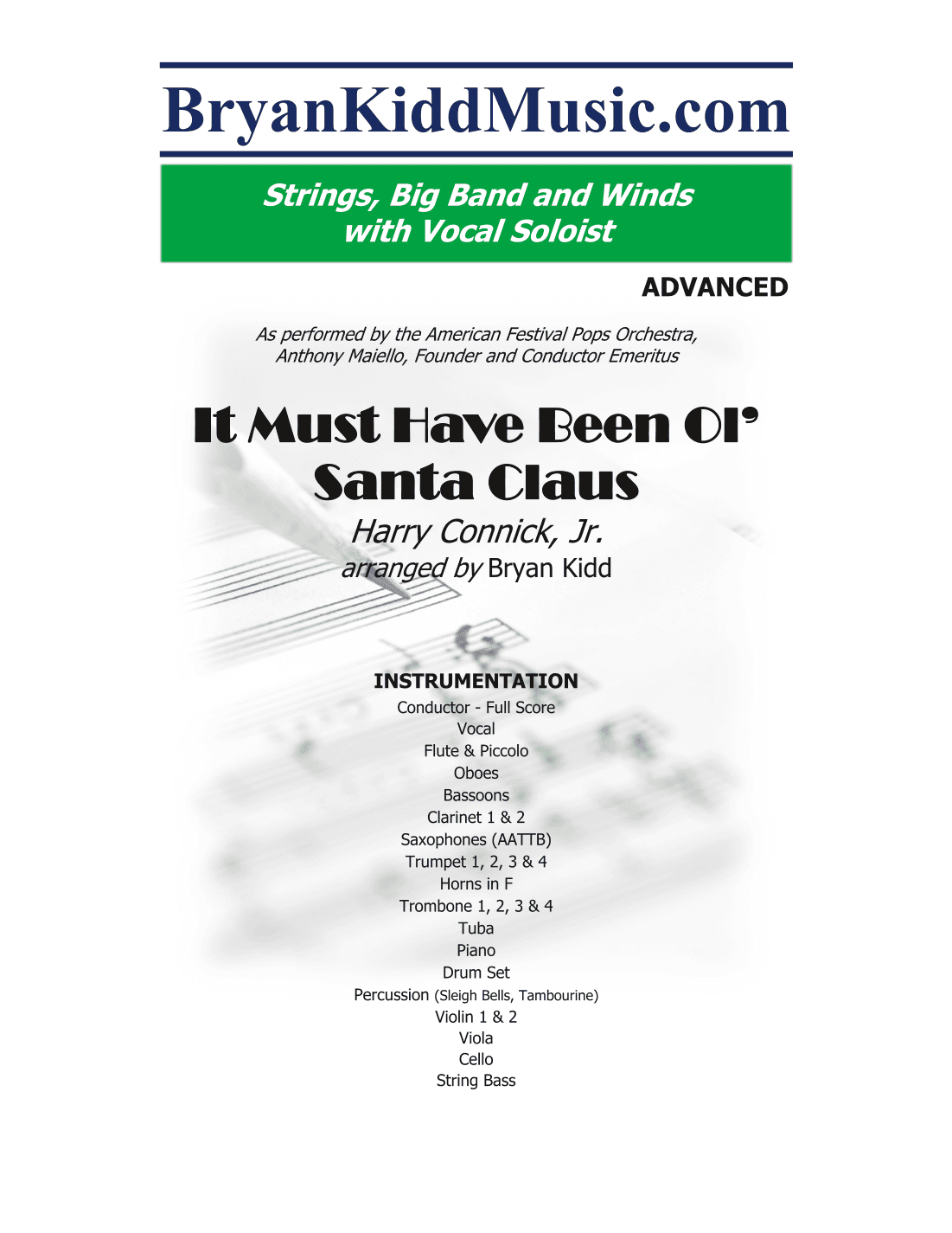 It Must Have Been Ol Santa Claus (arr. Bryan Kidd)