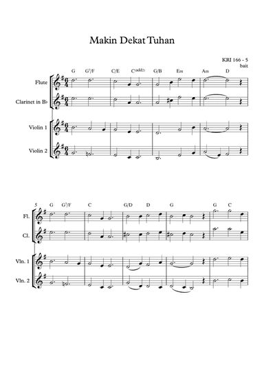 Nearer, My God, to Thee / Makin Dekat Tuhan (arr. Angie Wiranata)