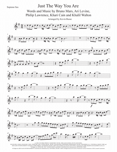 Just The Way You Are (arr. Kevin Busse)