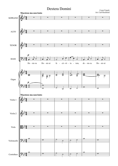 Dexera Domini (arr. Carl Rochford)