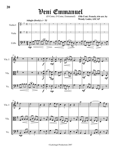 Veni, Emmanuel (O Come, O Come Emmanuel) (arr. Wendy Loder, ASCAP)