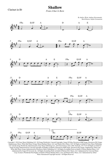 Shallow (arr. Wesley S. SIlva)