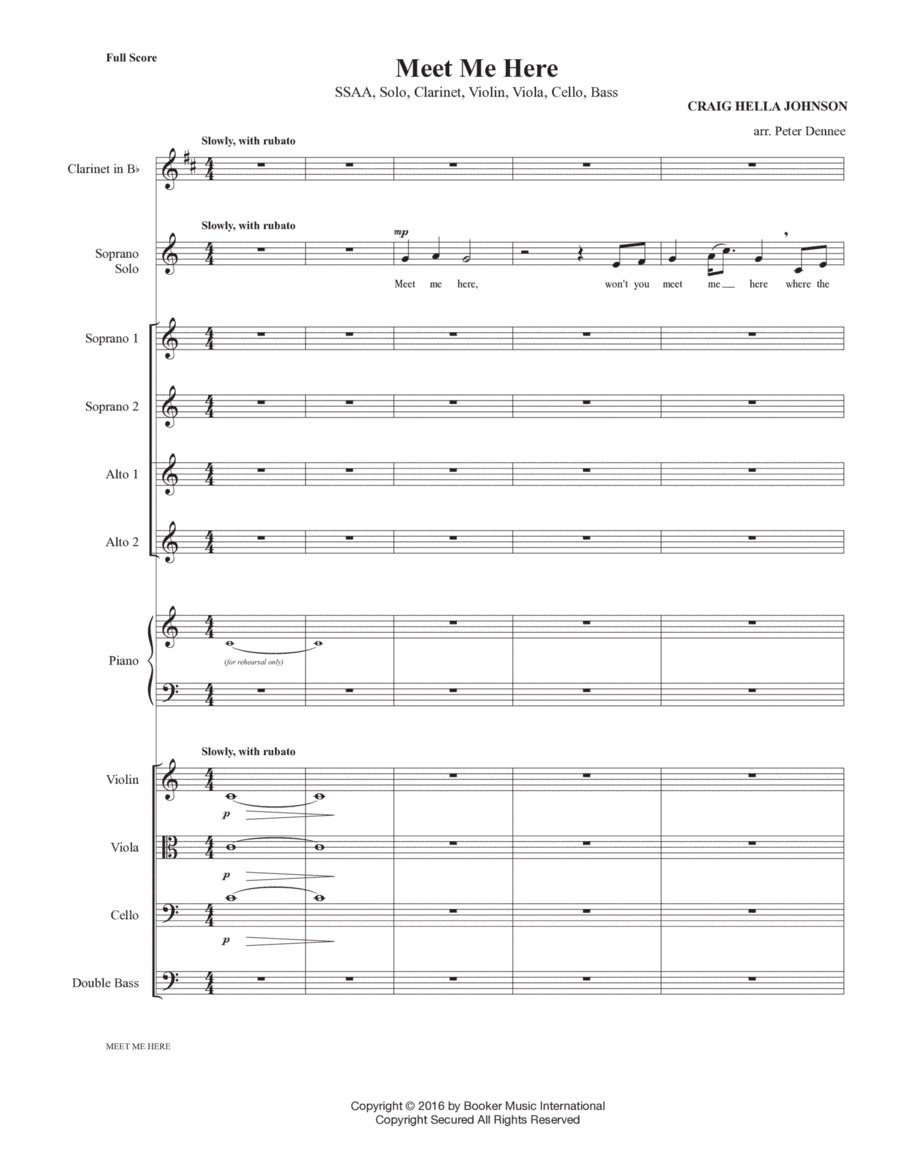 Meet Me Here (arr. Peter Dennee)