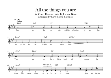 All The Things You Are (arr. Davi Rocha Campos)