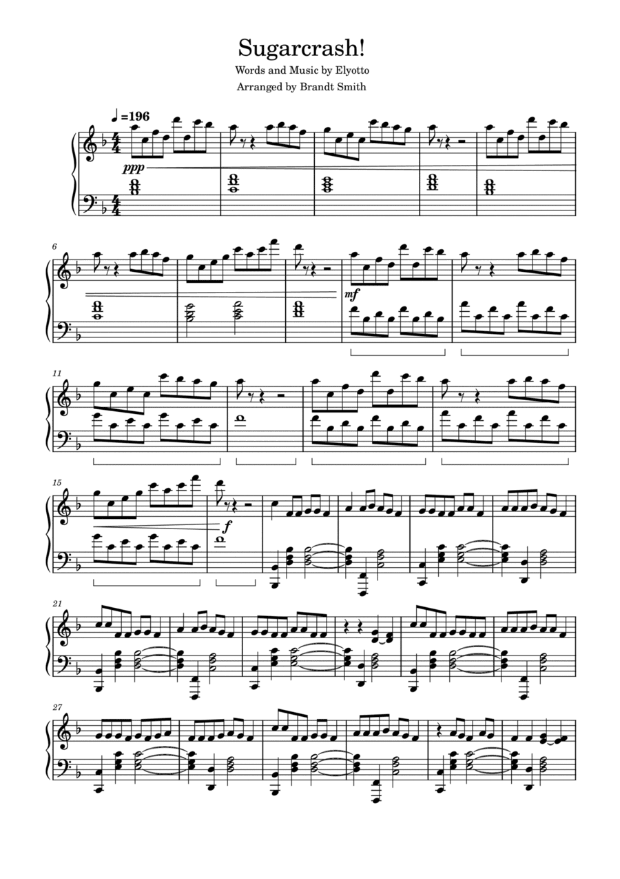 Sugarcrash! (arr. Brandt Smith)