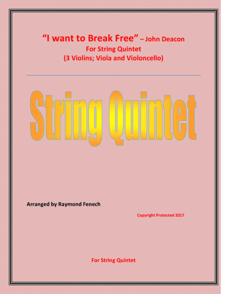 I Want To Break Free (arr. Raymond Fenech)