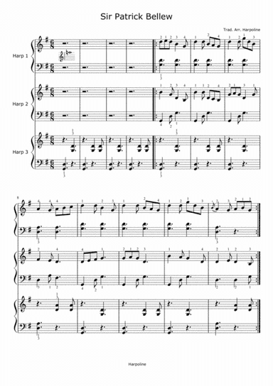 Sir Patrick Bellew Harp Trio (arr. Harpoline)