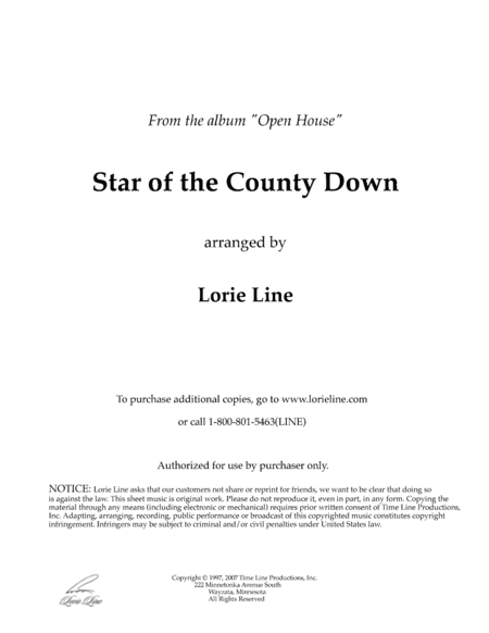 Star Of The County Down - EASY! (arr. Lorie Line)