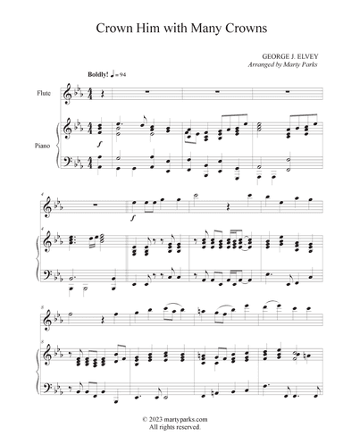 Crown Him with Many Crowns (arr. Marty Parks)