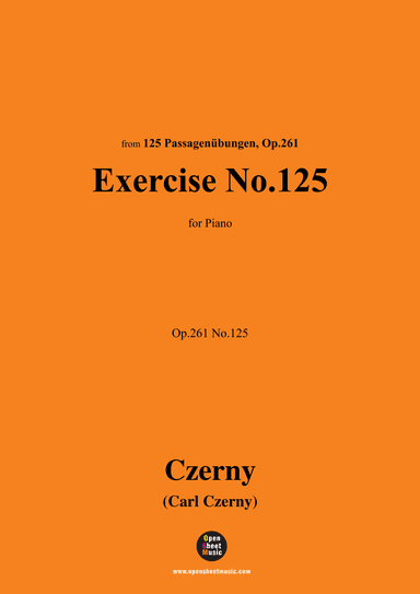C. Czerny-Exercise No.125,Op.261 No.125 (arr. OSM Press)