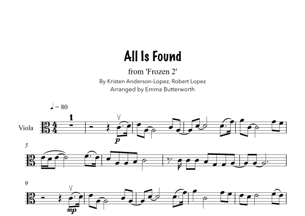 All Is Found (arr. Emma Butterworth)