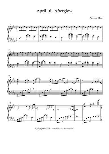 April 16 - Afterglow