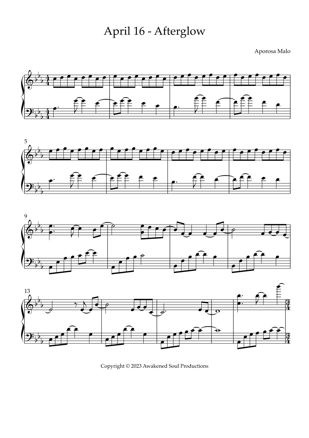 April 16 - Afterglow