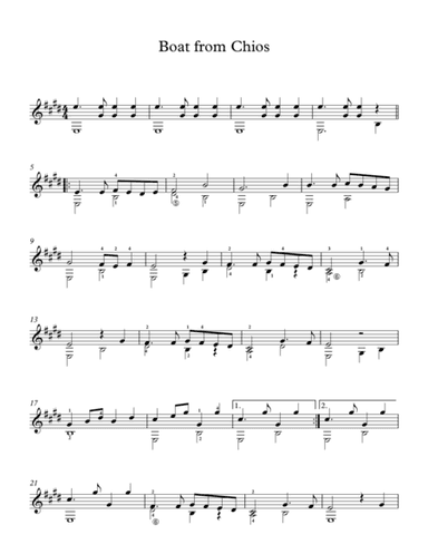 Boat from Chios -  Traditional Greek Song (arr. Milan Mitic)