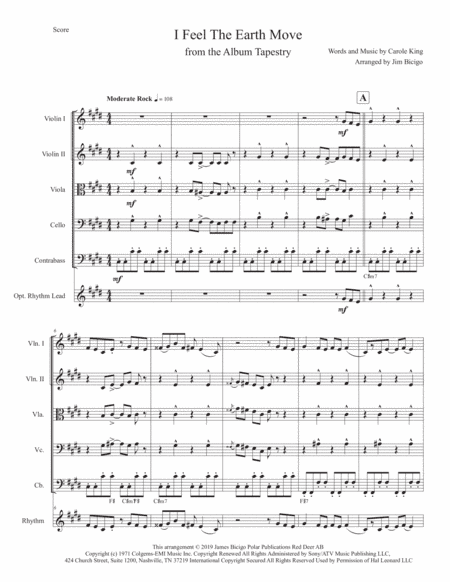 I Feel The Earth Move (arr. Jim Bicigo)