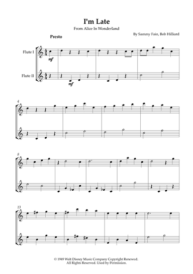 I'm Late (arr. Karen Gueiros)