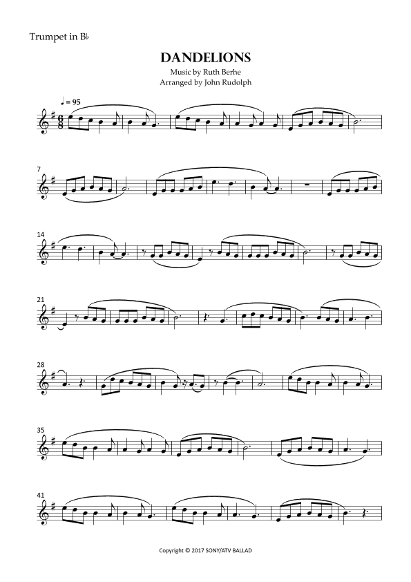 Dandelions (arr. John Rudolph)