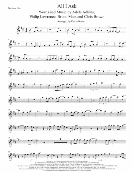 All I Ask (arr. Kevin Busse)