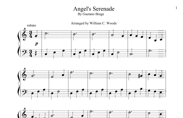 Angel's Serenade (arr. William C. Woods)