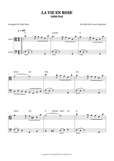 La Vie En Rose (arr. Valdir Maia)