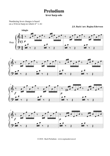 Preludium (Bach) - lever harp solo