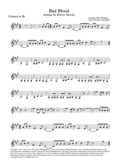 Bad Blood (arr. Robert Moody)