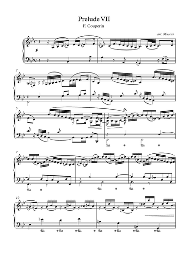 Prelude VII by F. Couperin (arr. Museos)