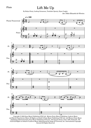 Lift Me Up (arr. Fabio Eduardo de Oliveira)