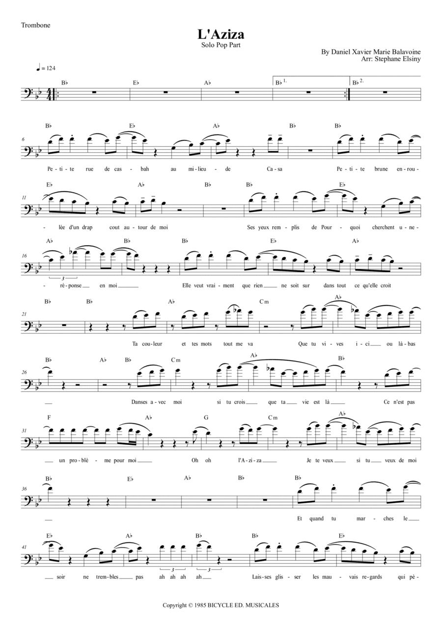 L' Aziza (arr. Stephane ELSINY)