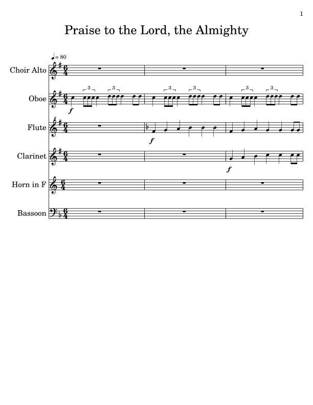 Praise to the Lord, the Almighty (arr. Kiana Ratay)