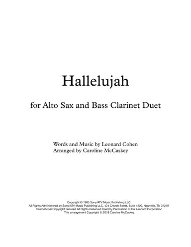 Hallelujah (arr. Caroline McCaskey)