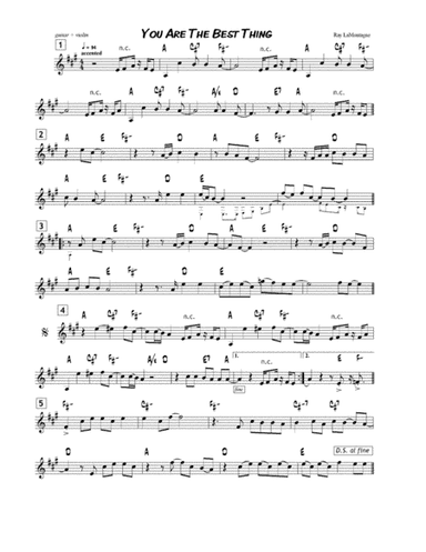 You Are The Best Thing (arr. Richard Stratton)