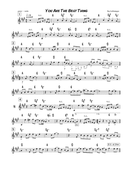 You Are The Best Thing (arr. Richard Stratton)