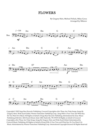 Flowers (arr. Milanov)