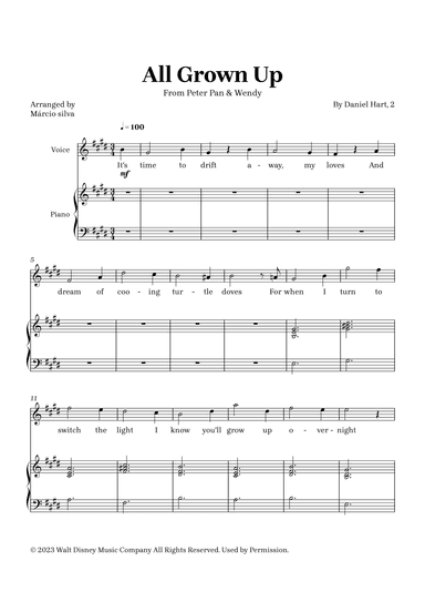 All Grown Up (arr. Márcio Silva)
