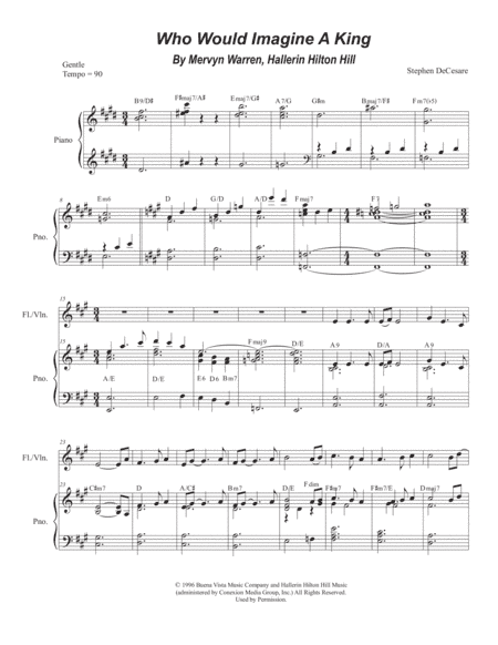 Who Would Imagine A King (arr. Stephen DeCesare)