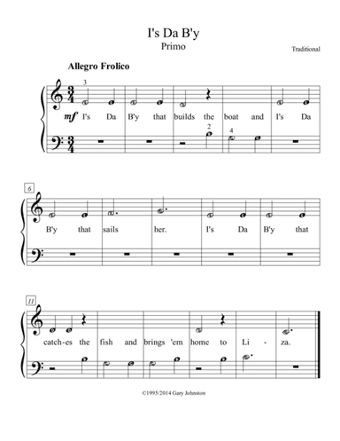 Dandelion and Crackies Teeth (arr. Gary Johnston)