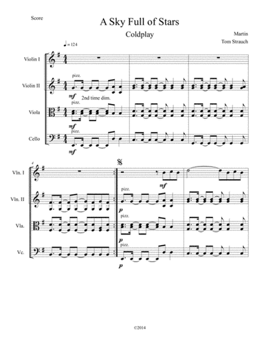 A Sky Full Of Stars (arr. Thomas Strauch)