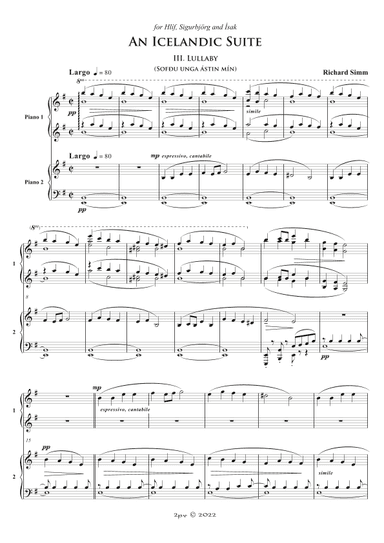 "Lullaby" from An Icelandic Suite