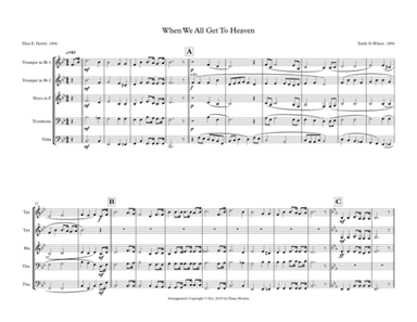 When We All Get To Heaven (arr. Dean Mounts)