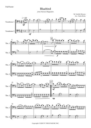 Ikimono Gakari's Blue Bird (arr. Fabio Britto)
