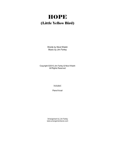 HOPE ( Little Yellow Bird)