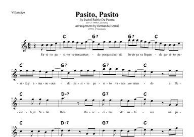 Pasito Pasito (arr. Bernardo Bernal Hidalgo)