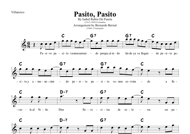 Pasito Pasito (arr. Bernardo Bernal Hidalgo)