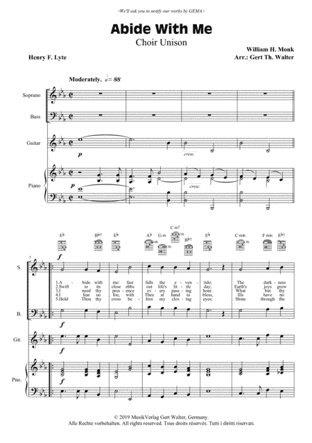 Abide With Me (arr. Gert Th. Walter)